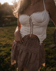 Prairie Lace Up Corset Top