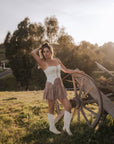 Prairie Lace Up Corset Top