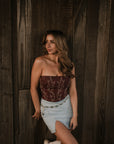 Palomino Embroidered Corset Top