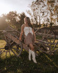 Prairie Lace Up Corset Top