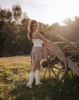 Prairie Lace Up Corset Top