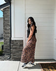 Leopard Print Maxi Skirt