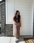 Leopard Print Maxi Skirt