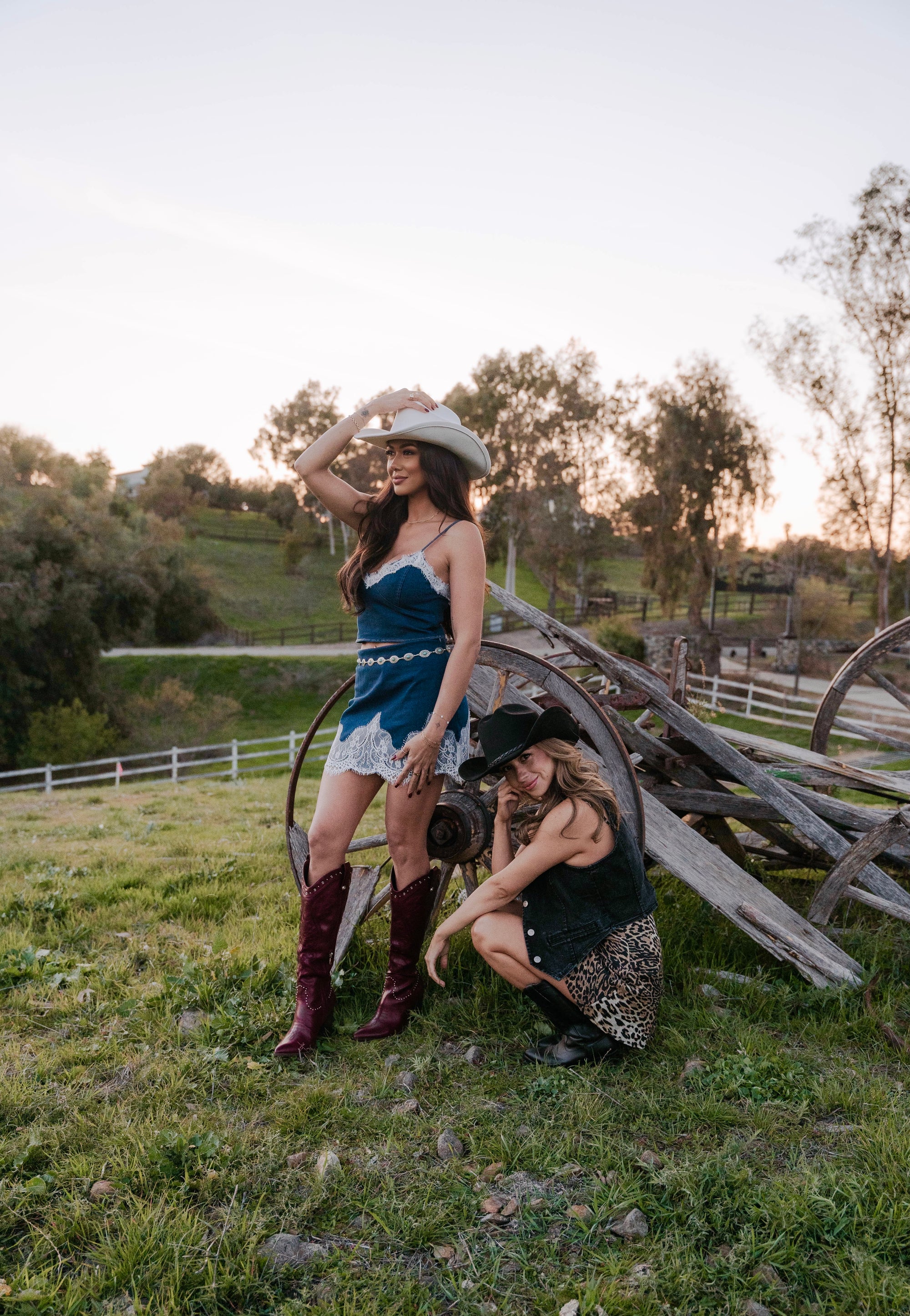 Darlin Denim and Lace Set