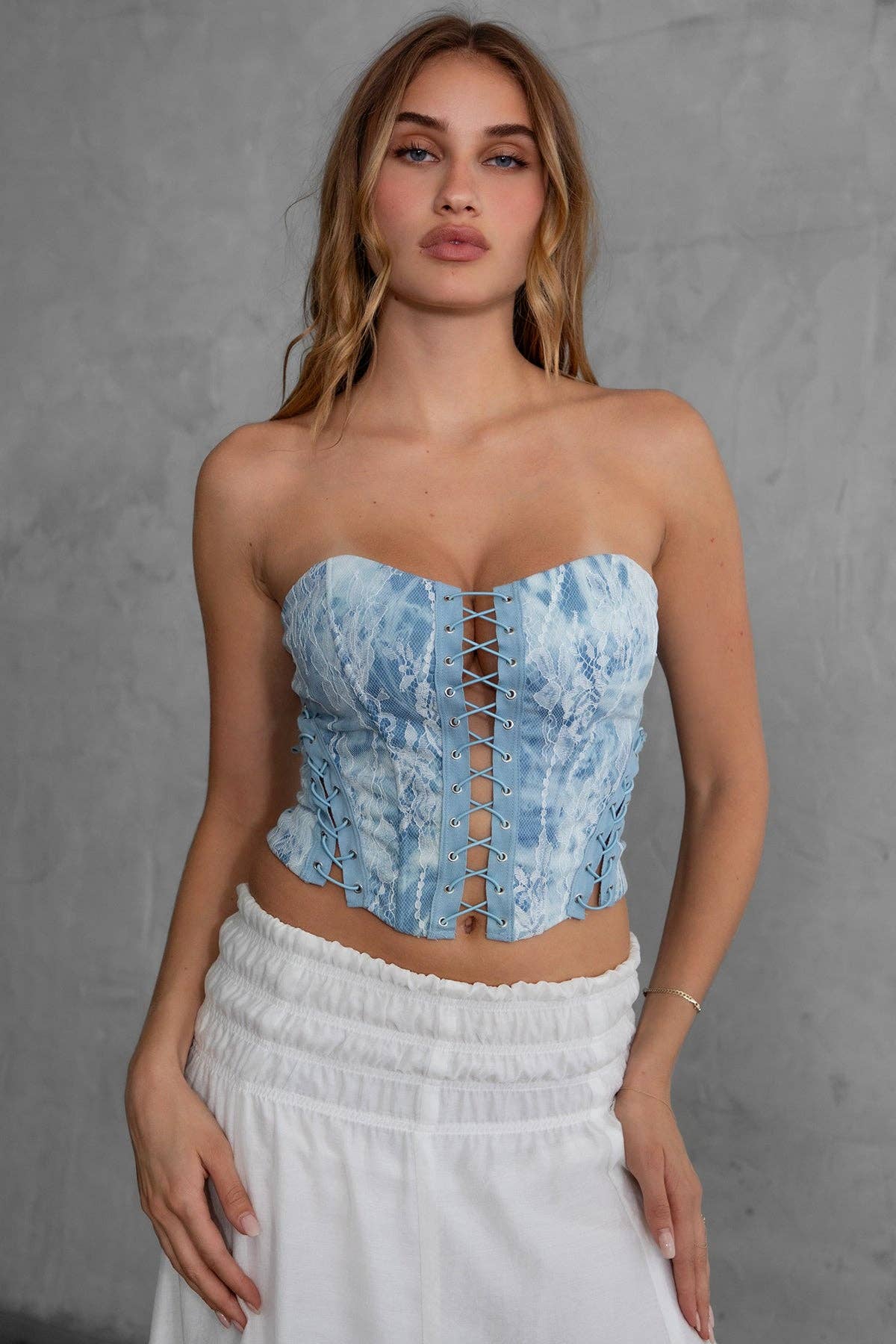 Crossroads Lace Up Corset Top